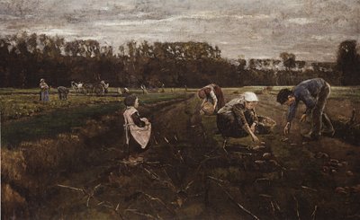 Raccolta delle patate a Barbizon da Max Liebermann
